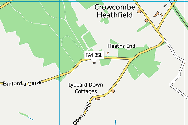 TA4 3SL map - OS VectorMap District (Ordnance Survey)