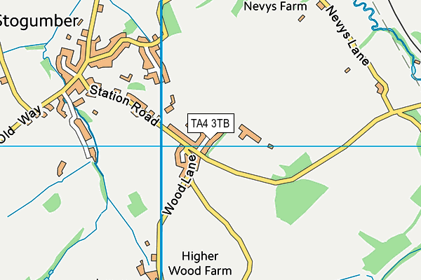 TA4 3TB map - OS VectorMap District (Ordnance Survey)