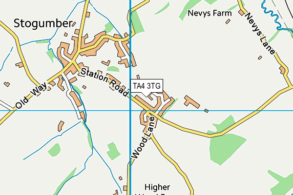 TA4 3TG map - OS VectorMap District (Ordnance Survey)