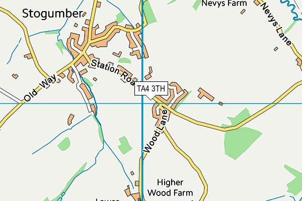 TA4 3TH map - OS VectorMap District (Ordnance Survey)