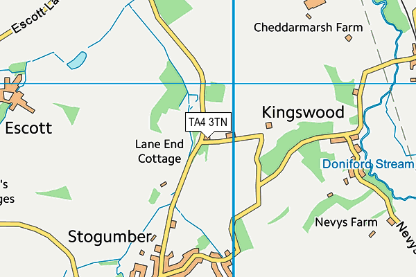 TA4 3TN map - OS VectorMap District (Ordnance Survey)