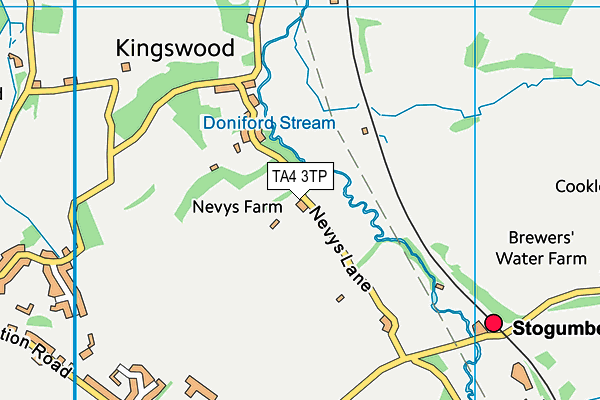 TA4 3TP map - OS VectorMap District (Ordnance Survey)