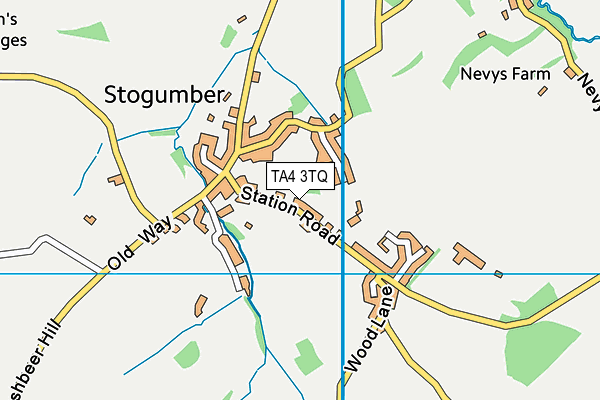 Stogumber CofE Primary School map (TA4 3TQ) - OS VectorMap District (Ordnance Survey)