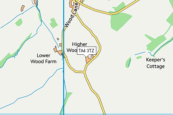 TA4 3TZ map - OS VectorMap District (Ordnance Survey)