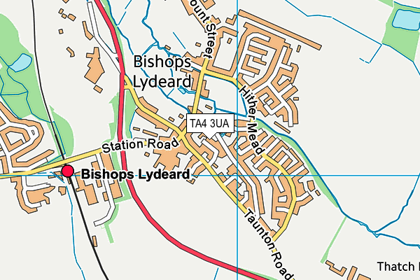 TA4 3UA map - OS VectorMap District (Ordnance Survey)