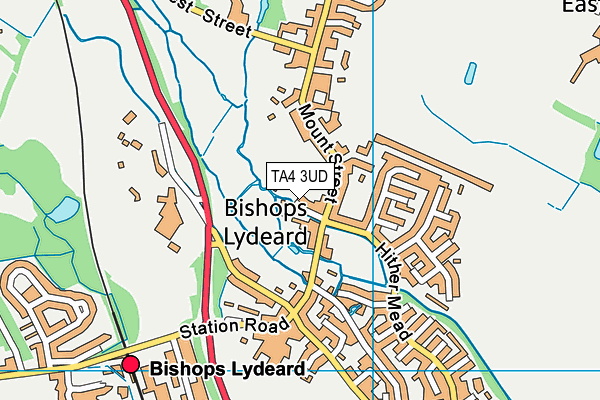 TA4 3UD map - OS VectorMap District (Ordnance Survey)