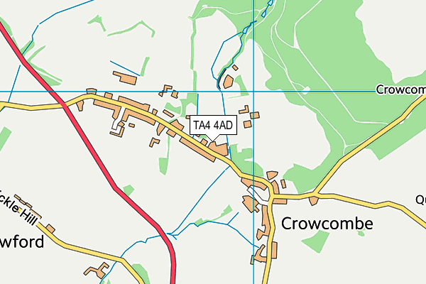 TA4 4AD map - OS VectorMap District (Ordnance Survey)