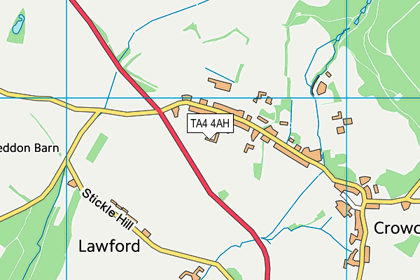 TA4 4AH map - OS VectorMap District (Ordnance Survey)