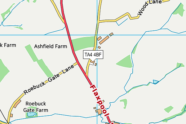 TA4 4BF map - OS VectorMap District (Ordnance Survey)