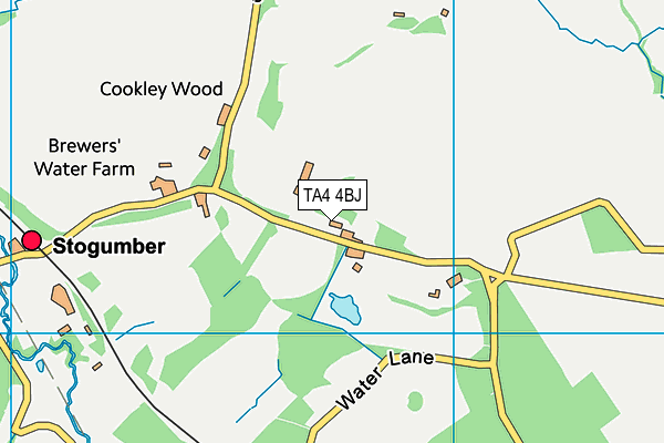 TA4 4BJ map - OS VectorMap District (Ordnance Survey)