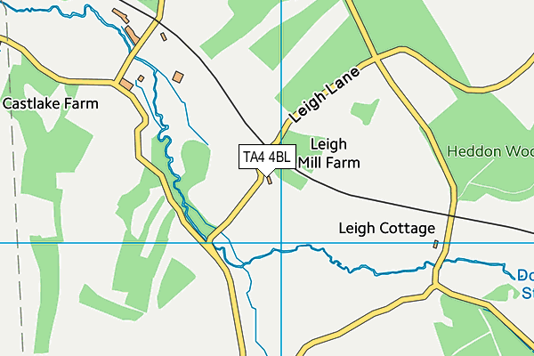 TA4 4BL map - OS VectorMap District (Ordnance Survey)