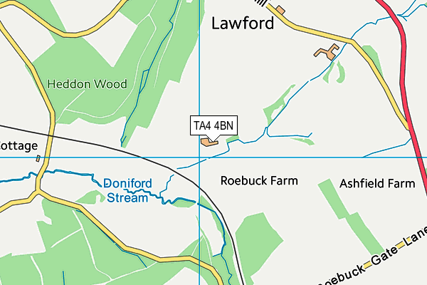 TA4 4BN map - OS VectorMap District (Ordnance Survey)