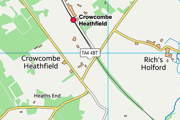 TA4 4BT map - OS VectorMap District (Ordnance Survey)