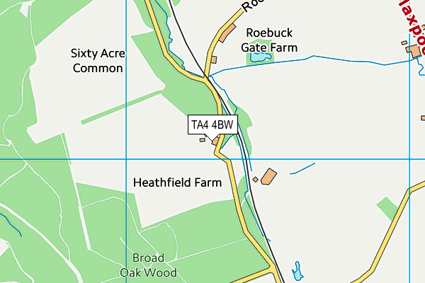 TA4 4BW map - OS VectorMap District (Ordnance Survey)