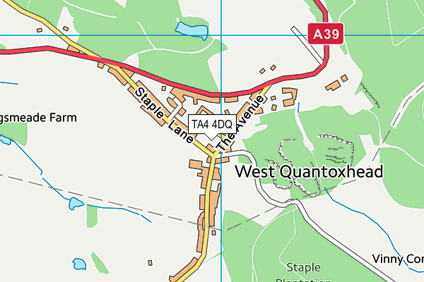 TA4 4DQ map - OS VectorMap District (Ordnance Survey)