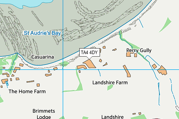 TA4 4DY map - OS VectorMap District (Ordnance Survey)