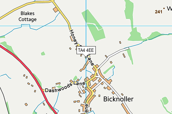 TA4 4EE map - OS VectorMap District (Ordnance Survey)