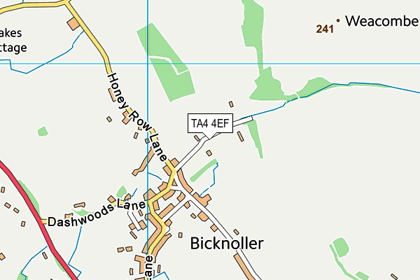 TA4 4EF map - OS VectorMap District (Ordnance Survey)