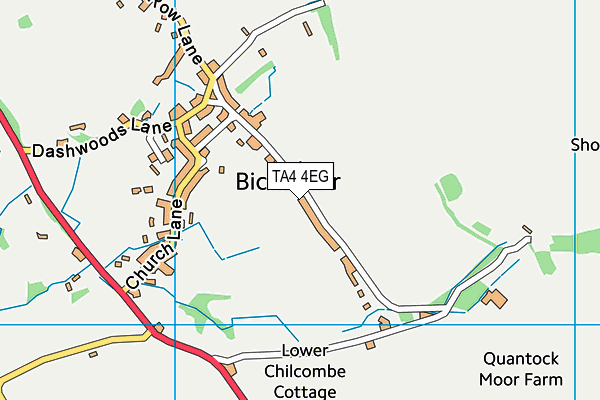 TA4 4EG map - OS VectorMap District (Ordnance Survey)