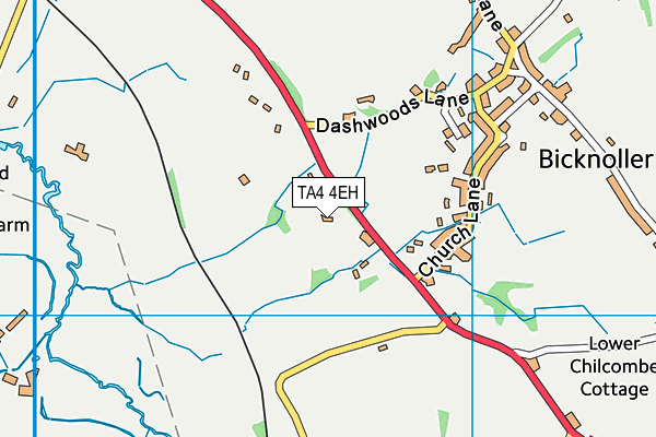 TA4 4EH map - OS VectorMap District (Ordnance Survey)