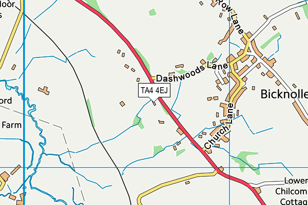 TA4 4EJ map - OS VectorMap District (Ordnance Survey)