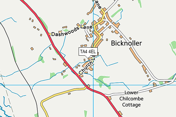 TA4 4EL map - OS VectorMap District (Ordnance Survey)