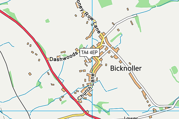 TA4 4EP map - OS VectorMap District (Ordnance Survey)