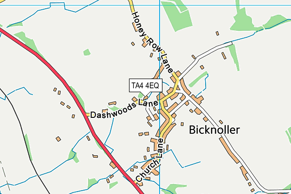 TA4 4EQ map - OS VectorMap District (Ordnance Survey)