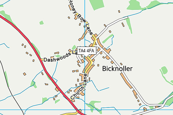 TA4 4FA map - OS VectorMap District (Ordnance Survey)