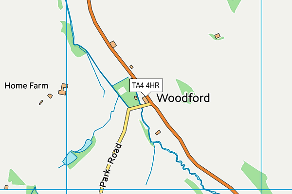 TA4 4HR map - OS VectorMap District (Ordnance Survey)