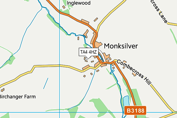 TA4 4HZ map - OS VectorMap District (Ordnance Survey)