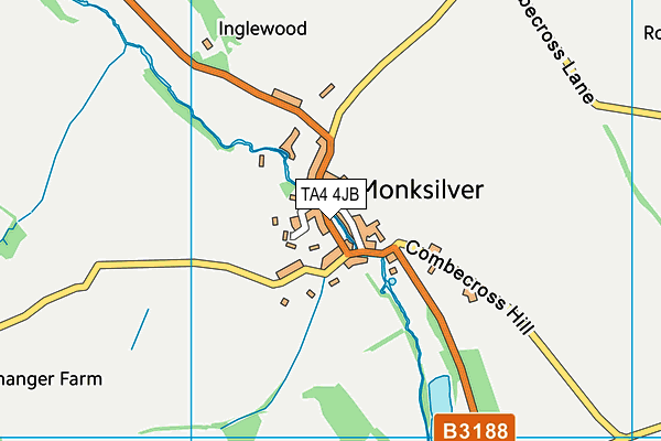 TA4 4JB map - OS VectorMap District (Ordnance Survey)