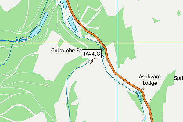 TA4 4JG map - OS VectorMap District (Ordnance Survey)