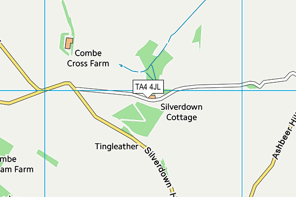 TA4 4JL map - OS VectorMap District (Ordnance Survey)