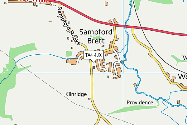 TA4 4JX map - OS VectorMap District (Ordnance Survey)