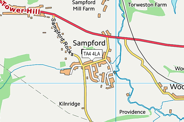 TA4 4LA map - OS VectorMap District (Ordnance Survey)