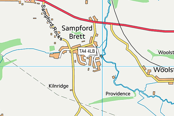 TA4 4LB map - OS VectorMap District (Ordnance Survey)