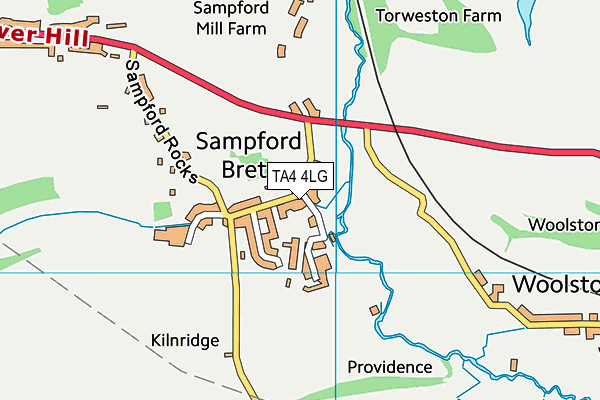 TA4 4LG map - OS VectorMap District (Ordnance Survey)