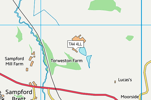 TA4 4LL map - OS VectorMap District (Ordnance Survey)