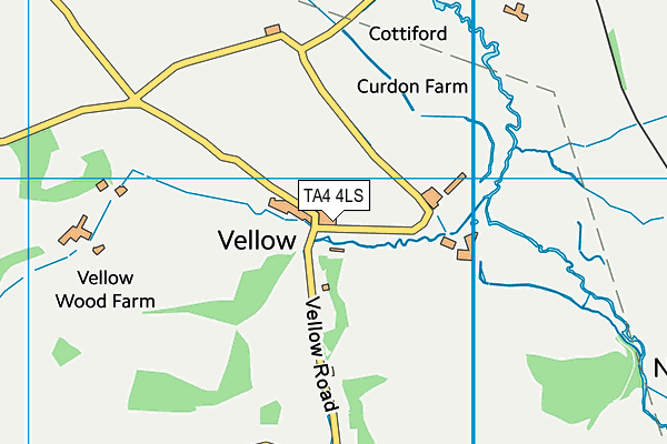 TA4 4LS map - OS VectorMap District (Ordnance Survey)