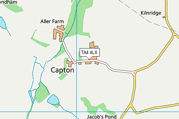 TA4 4LX map - OS VectorMap District (Ordnance Survey)