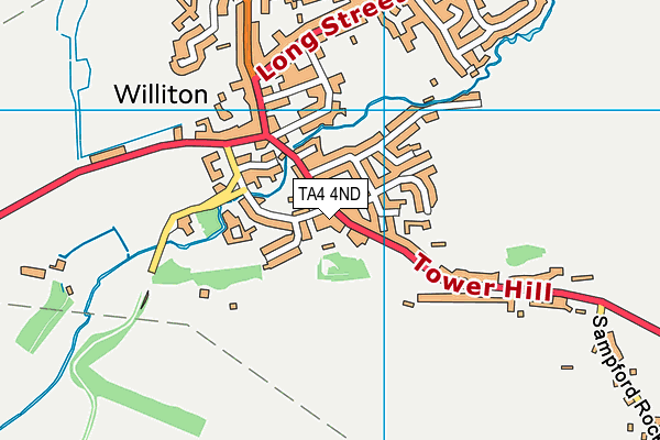 TA4 4ND map - OS VectorMap District (Ordnance Survey)