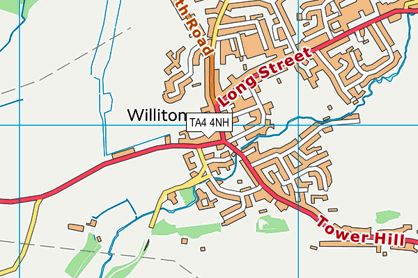 TA4 4NH map - OS VectorMap District (Ordnance Survey)