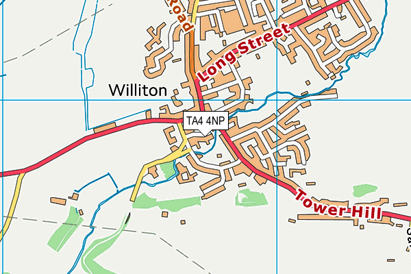 TA4 4NP map - OS VectorMap District (Ordnance Survey)