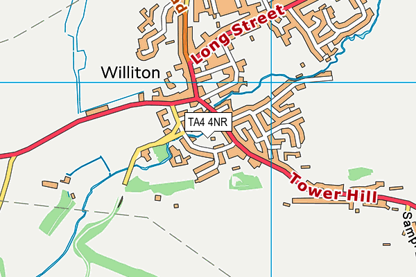 TA4 4NR map - OS VectorMap District (Ordnance Survey)