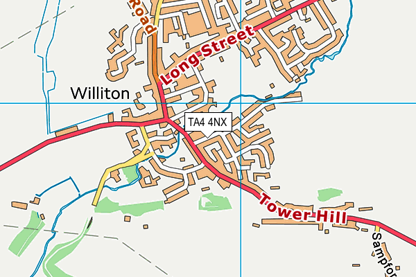 TA4 4NX map - OS VectorMap District (Ordnance Survey)