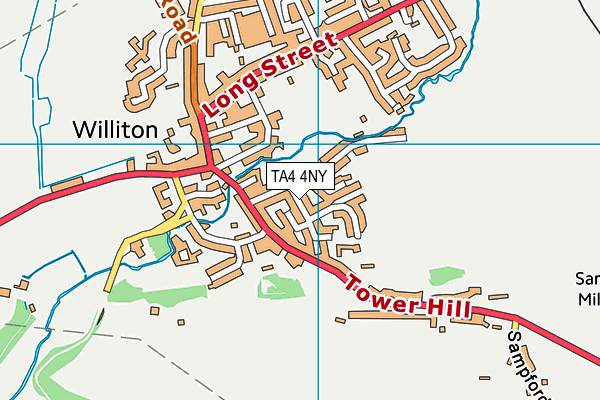 TA4 4NY map - OS VectorMap District (Ordnance Survey)