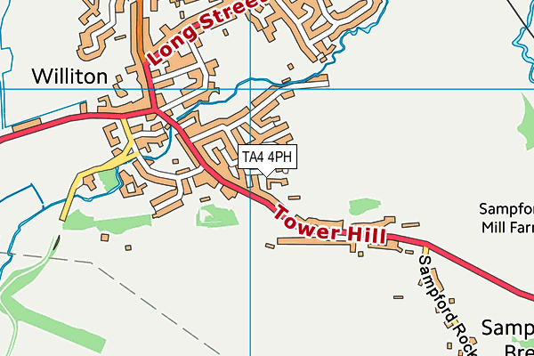 TA4 4PH map - OS VectorMap District (Ordnance Survey)