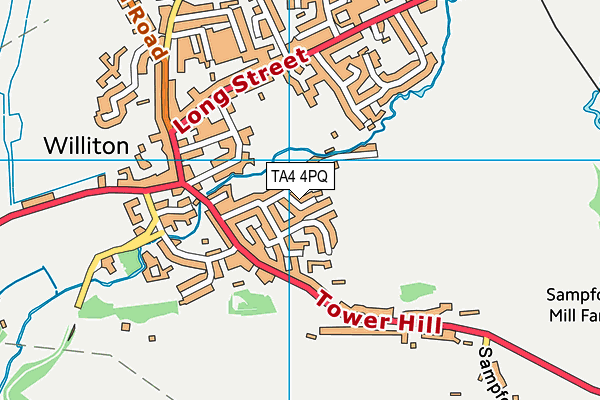 TA4 4PQ map - OS VectorMap District (Ordnance Survey)