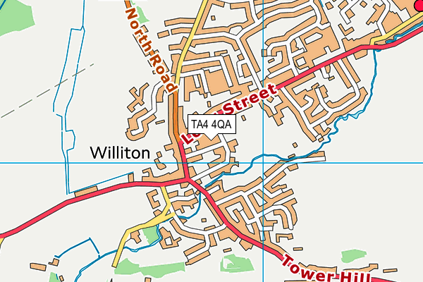 TA4 4QA map - OS VectorMap District (Ordnance Survey)